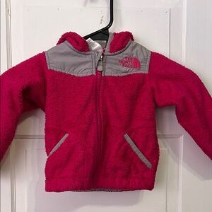 The North Face Pink and Gray Fleece Jacket